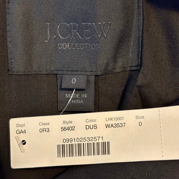 NWT J. Crew Collection Metallic Strapless Blue Black Mini Party Dress Women 0 - Picture 8 of 8